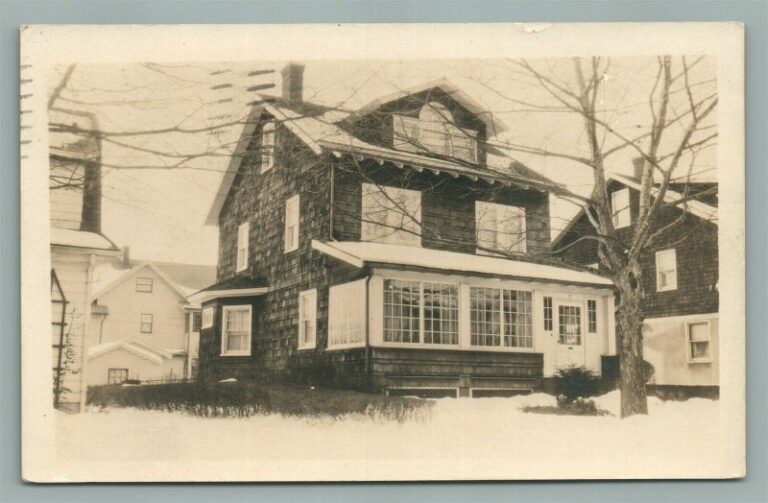 GLEN RIDGE NJ STREET SCENE ANTIQUE REAL PHOTO POSTCARD RPPC