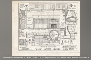 Historic Pictoric - Blueprint of King Crane House